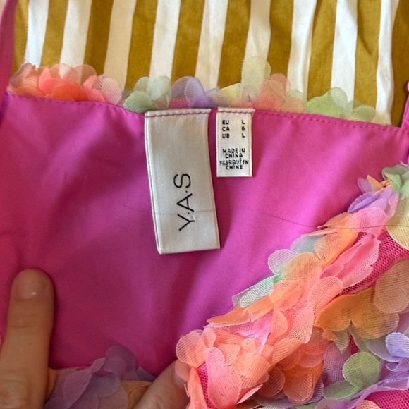 Pink Multi-Color Floral Ruffle Dress - Picture 4 of 6